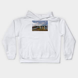 Beach Huts Hengistbury Head Dorset England Kids Hoodie